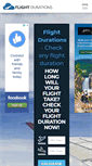 Mobile Screenshot of flight-durations.com